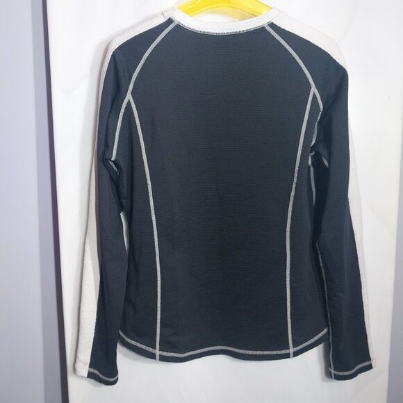 Nike Sphere Women’s Top Sz M Black Stretch Waffle Activewear Workout Sweatshirt - Picture 8 of 8